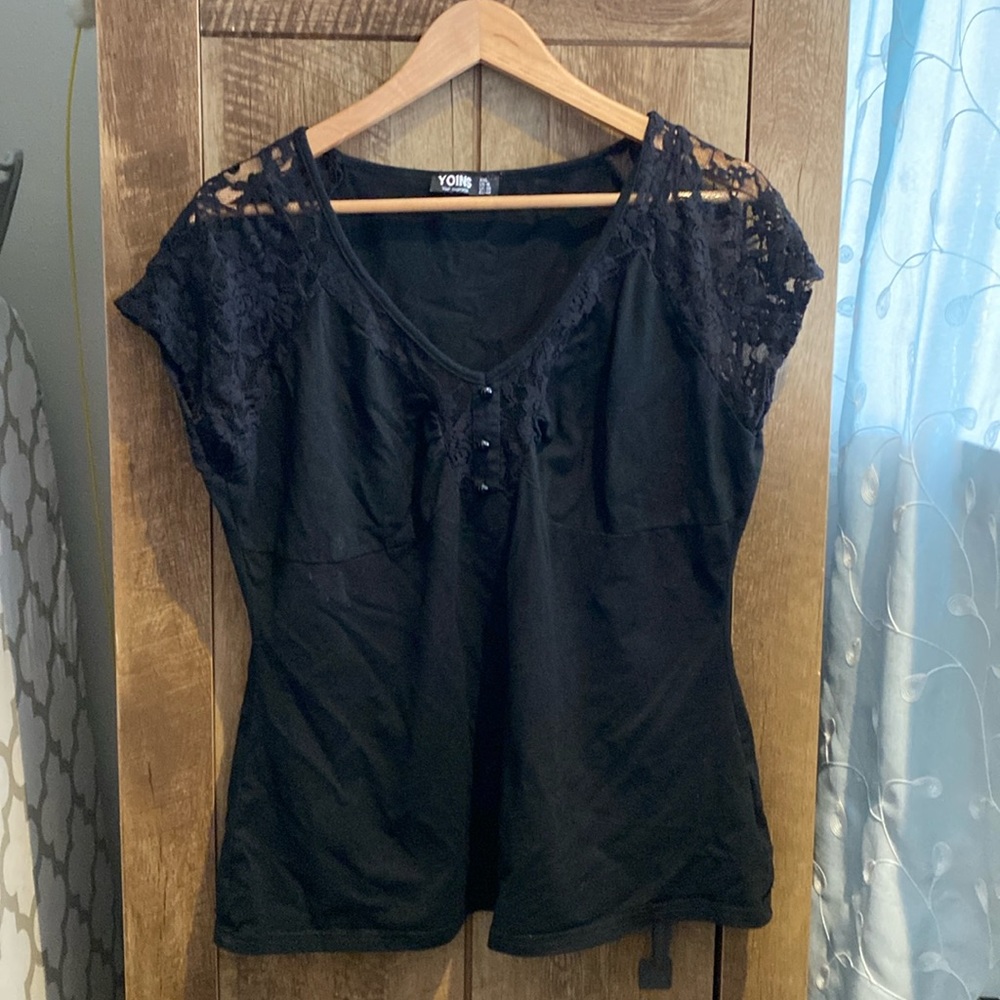 Super Low Cut Sexy Lacy Top - Plus Size